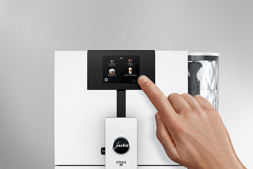 Jura Ena 8 Super Automatic Espresso Machine - Nordic White