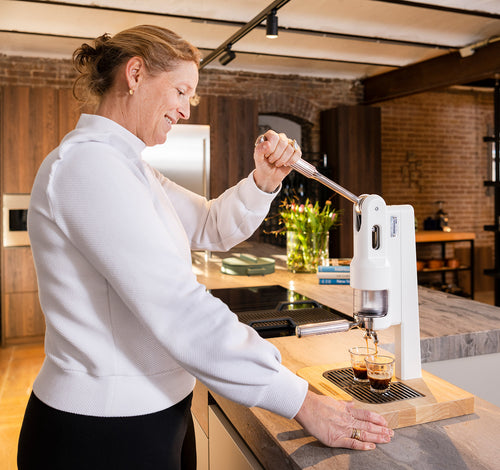 Superkop Manual Espresso Maker - White