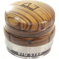 Pullman Palm Tamper - w/ BigStep Base - 58.5mm Zebrano |1006| - Showroom Demo