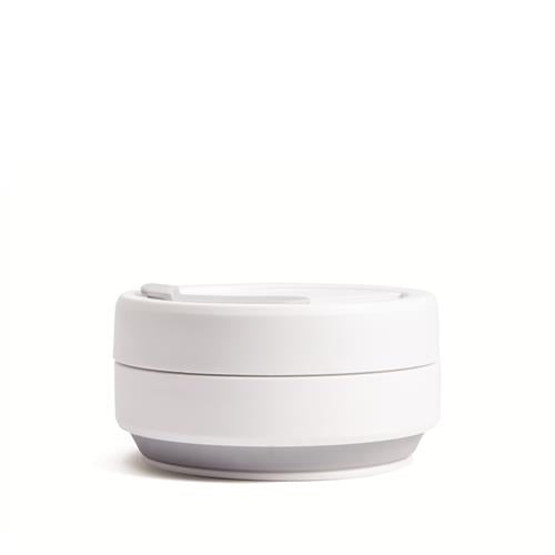 Stojo Collapsible Pocket Cup - White/Dove