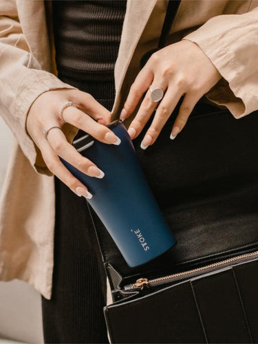 Sttoke Ceramic Reusable Cup (12oz/360ml) - Luxe Black