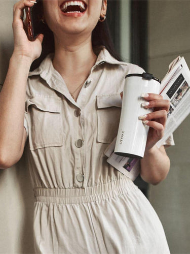 Sttoke Ceramic Reusable Cup (16oz/480ml) - Slated Grey