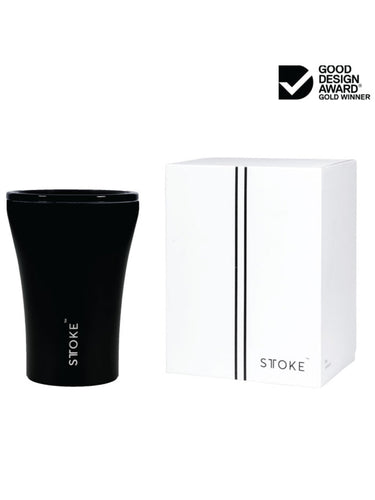 Sttoke Ceramic Reusable Cup (8oz/240ml) - Luxe Black