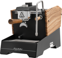 Nurri R-Type Dual Boiler Espresso Machine - Black + Zebra Wood