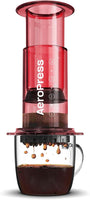 AeroPress Coffee Maker - Clear Red