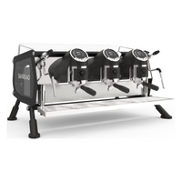 Sanremo Cafe Racer Naked Slim Espresso Machine - 3 Groups - Steel/Black