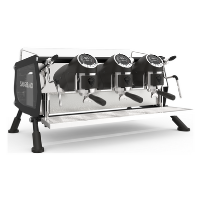 Sanremo Cafe Racer Naked Slim Espresso Machine - 3 Groups - Steel/Black