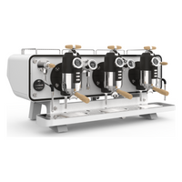 Sanremo Opera 2.0 Tall Espresso Machine - 3 Groups - White & Wood