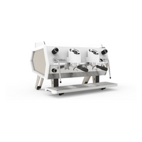 Sanremo D8 2 Groups Tall Espresso Machine - White/Champagne