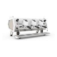Sanremo D8 3 Groups Tall Espresso Machine - White/Champagne