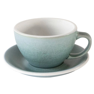 Loveramics Egg Cafe Latte Cup and Saucer - 1 Set -300 ml -Glacier