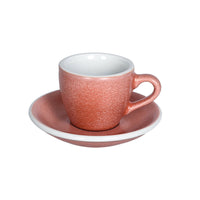 Loveramics Egg Espresso Cup and Saucer - 1 Set -80 ml -Cinnabar