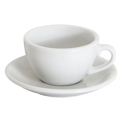 Loveramics Egg Cappuccino Cup and Saucer - Set of 1 x 250 ml - White