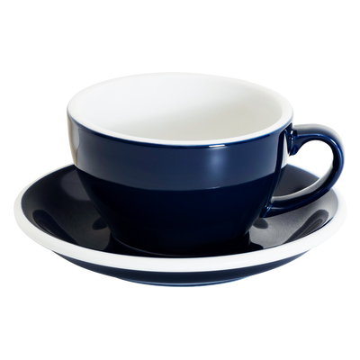 Loveramics Egg Cappuccino Cup and Saucer - Set of 1 x 250 ml - Denim