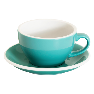 Loveramics Egg Cappuccino Cup and Saucer - Set of 1 x 250 ml - Teal