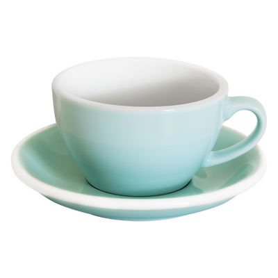 Loveramics Egg Cappuccino Cup and Saucer - Set of 1 x 250 ml - River Blue