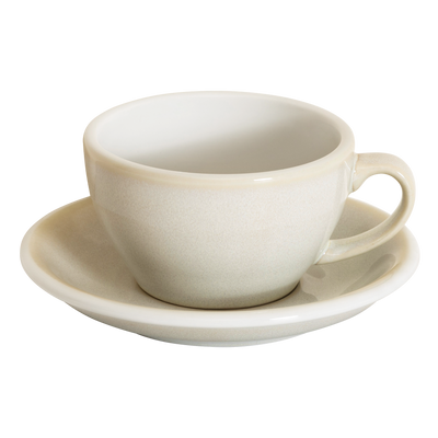 Loveramics Egg Cappuccino Cup and Saucer - Set of 1 x 250 ml - Ivory