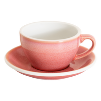 Loveramics Egg Cappuccino Cup and Saucer - Set of 1 x 250 ml - Berry