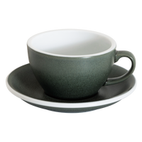 Loveramics Egg Cappuccino Cup and Saucer - Set of 1 x 250 ml - Forest