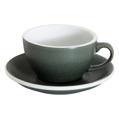 Loveramics Egg Cappuccino Cup and Saucer - Set of 1 x 250 ml - Forest