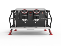 Sanremo Cafe Racer Naked Espresso Machine - 2 Groups -  Black/Red