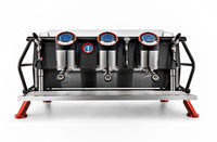 Sanremo Cafe Racer Naked Espresso Machine - 3 Groups -  Black/Red