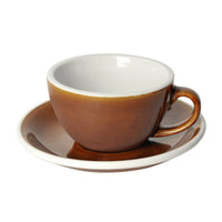 Loveramics Egg Cappuccino Cup and Saucer - 1 Set - 200 ml -Caramel