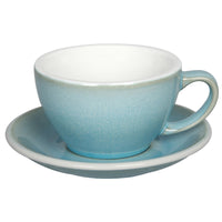 Loveramics Egg Cafe Latte Cup and Saucer - 1 Set - 300 ml -Ice Blue