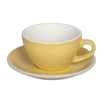 Loveramics Egg Cappuccino Cup and Saucer - 1 Set - 200 ml -Butter Cup