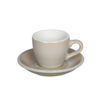 Loveramics Egg Espresso Cup and Saucer - 1 Set - 80 ml - Ivory