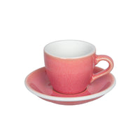 Loveramics Egg Espresso Cup and Saucer - 1 Set - 80 ml - Berry