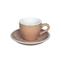 Loveramics Egg Espresso Cup and Saucer - 1 Set - 80 ml - Rose
