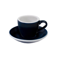 Loveramics Egg Espresso Cup and Saucer - 1 Set - 80 ml - Denim