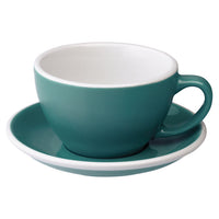 Loveramics Egg Cafe Latte Cup and Saucer - 1 Set - 300 ml - Teal