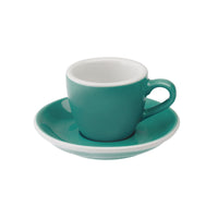 Loveramics Egg Espresso Cup and Saucer - 1 Set - 80 ml - Teal
