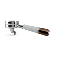 Pesado Double Spouted Portafilter for La Marzocco and E61 Machines - White/Gold