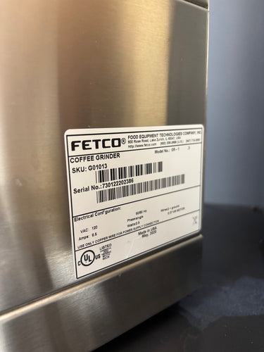 Fetco GR-1.3 Coffee Grinder |S7| - Used - 6 Month Warranty 