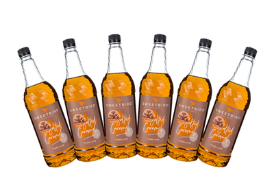 Sweetbird Salted Caramel Syrup - Case of 6 (6 x 1L)