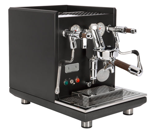 ECM Synchronika Espresso Machine - Dual Boiler w/ PID - Black w/ Flow Control 