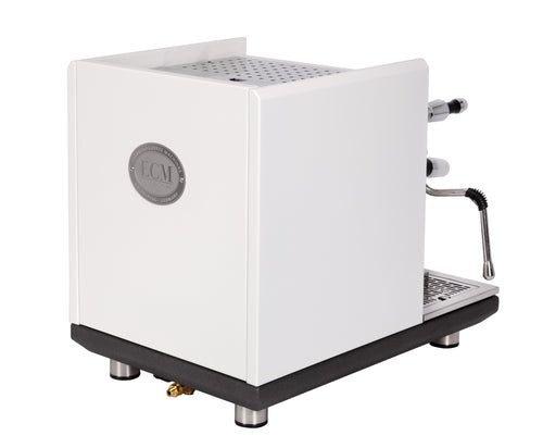 ECM Synchronika Espresso Machine - Dual Boiler w/ PID - White w/ Flow Control 