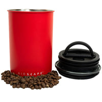 Planetary Designs Airscape 64oz Coffee Bean Canister - Matte Red