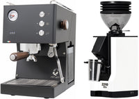 Quick Mill Pop-up Espresso Machine - Black + Eureka Mignon Zero 55s - White Combo