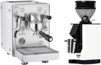Bezzera NINI DE Espresso Machine - White + Eureka Mignon Zero 55s - White Combo