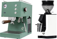 Quick Mill Pop-up Espresso Machine - Juniper + Eureka Mignon Zero 55s - White Combo