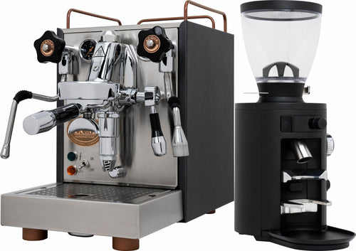 ECM Mechanika VI Slim Espresso Machine - Heritage Edition + Mahlkonig X54 Allround Grinder - Black 