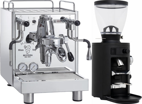 Bezzera Magica E61 Espresso Machine w/ PID + Mahlkonig X54 Allround Grinder - Black 