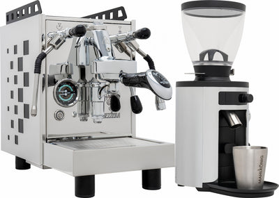 Bezzera Aria MN Espresso Machine - Chrome + Mahlkonig X54 Allround Grinder - Chrome