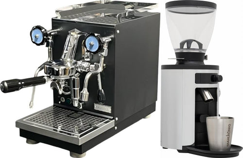 Profitec Pro 400 Espresso Machine - Black + Mahlkonig X54 Allround Grinder - Chrome 