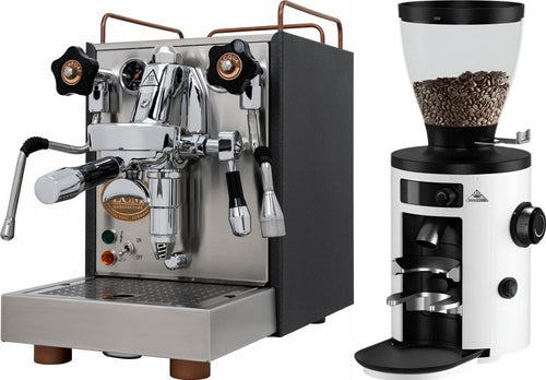 ECM Mechanika VI Slim Espresso Machine - Heritage Edition + Mahlkonig X54 Allround Grinder - White 