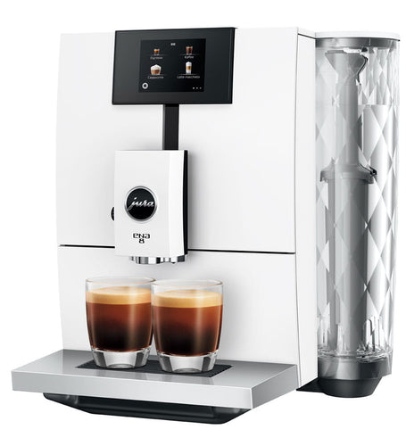 Jura Ena 8 Super Automatic Espresso Machine - Nordic White 